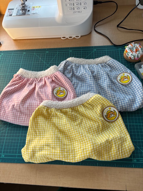 パジャマできました。