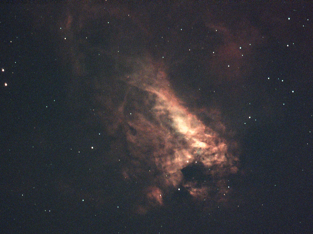 名残惜しい冬の星雲7　M17 SH2-45