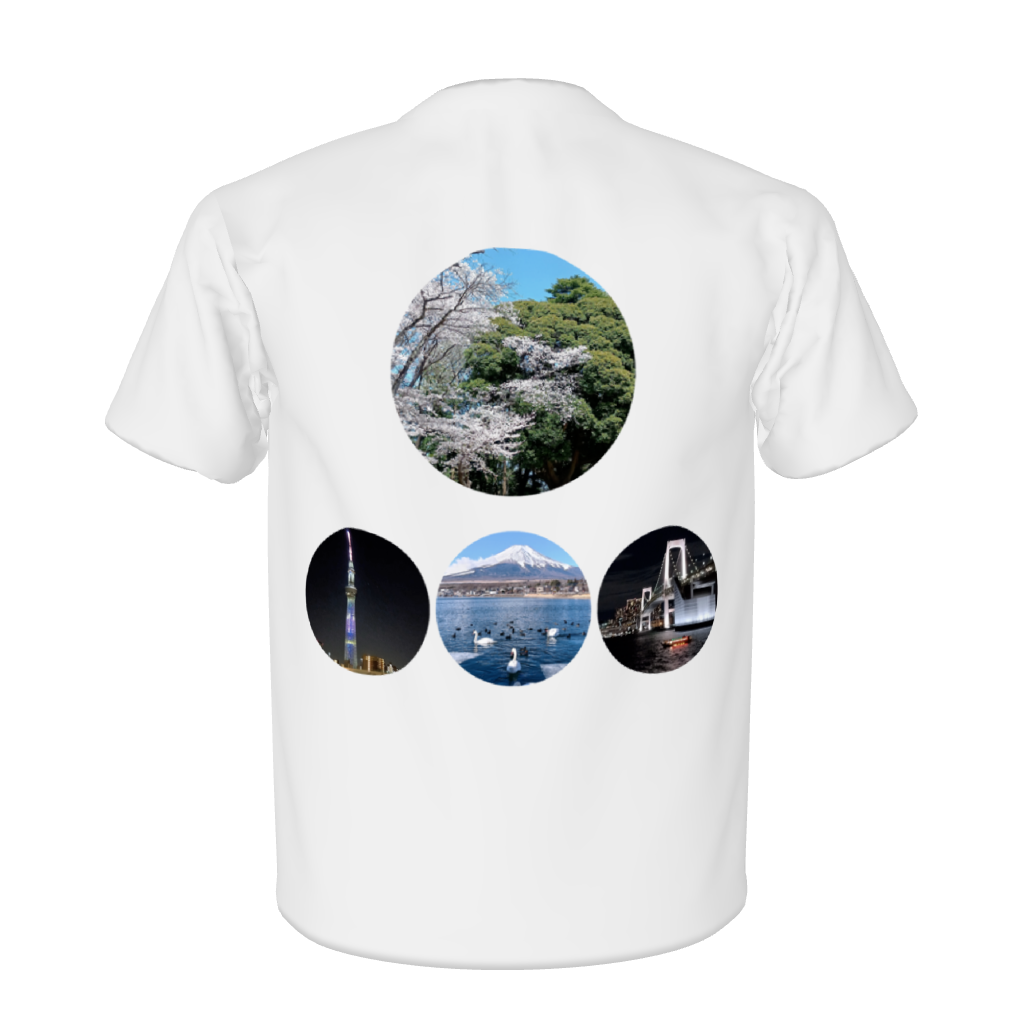 ロゴなし円形画像×４　ニッポンいいね！Ｔシャツ　新商品　発売しました。