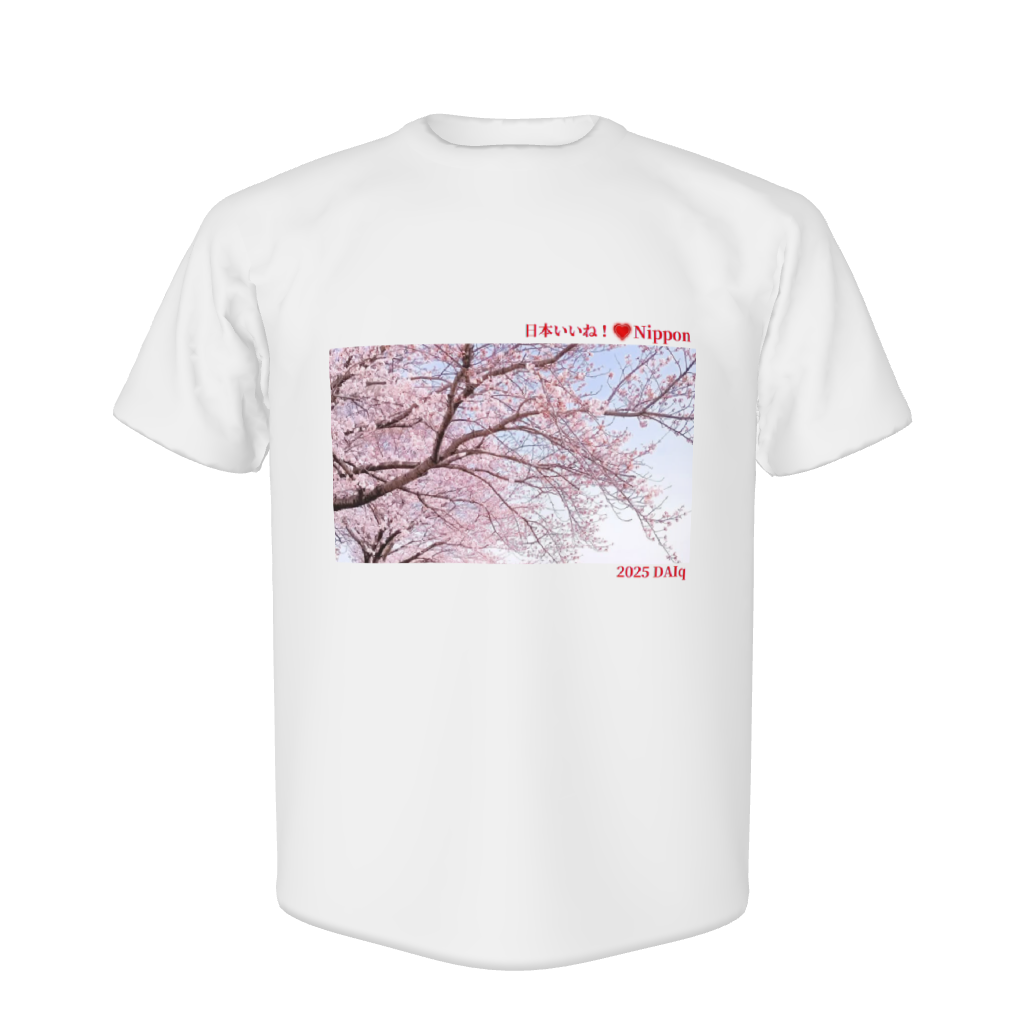 お花見に着て行きたい桜Tシャツ