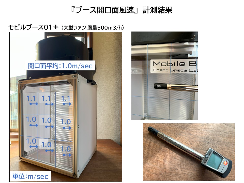 モビルブース01の吸引性能