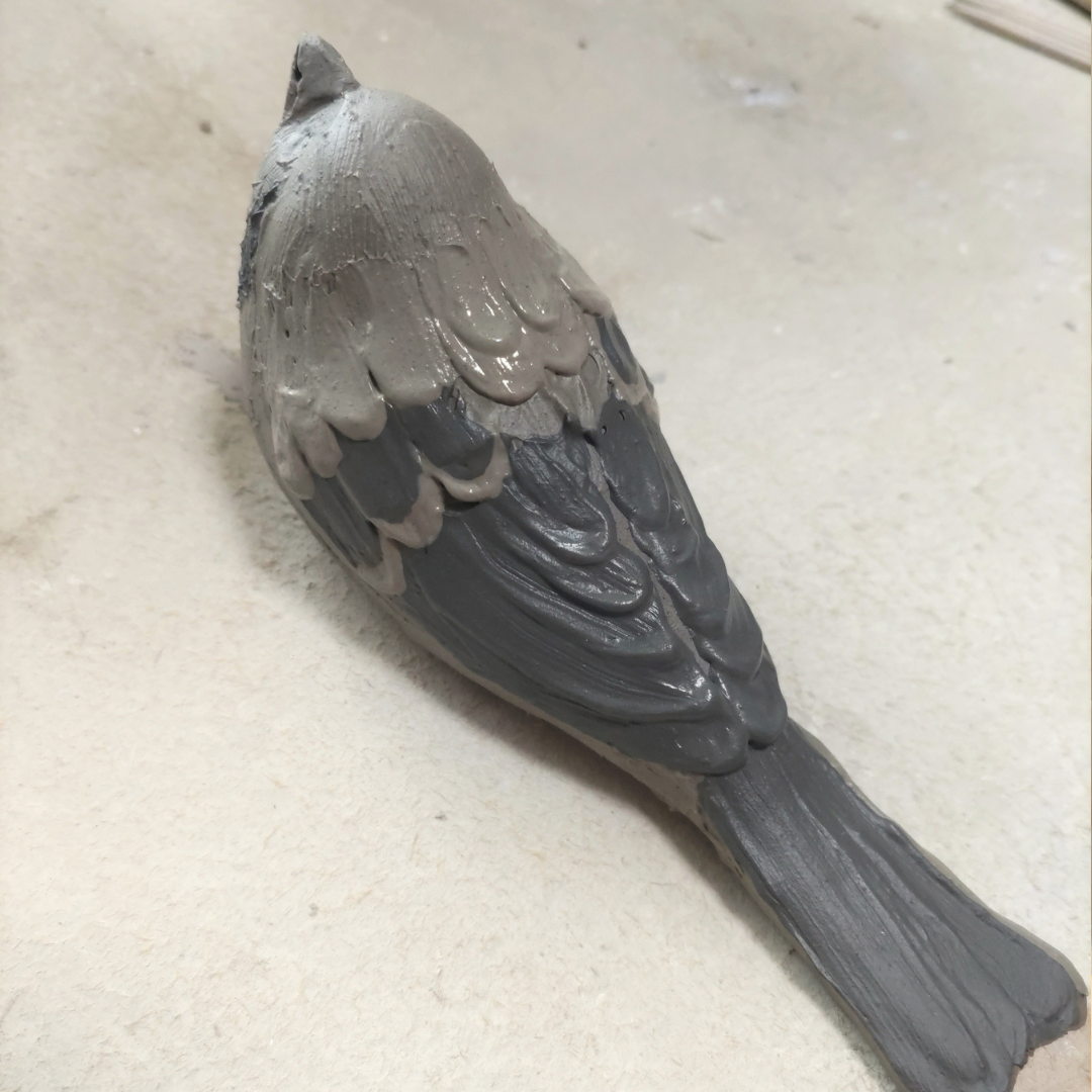 今年の鳥の陶飾り