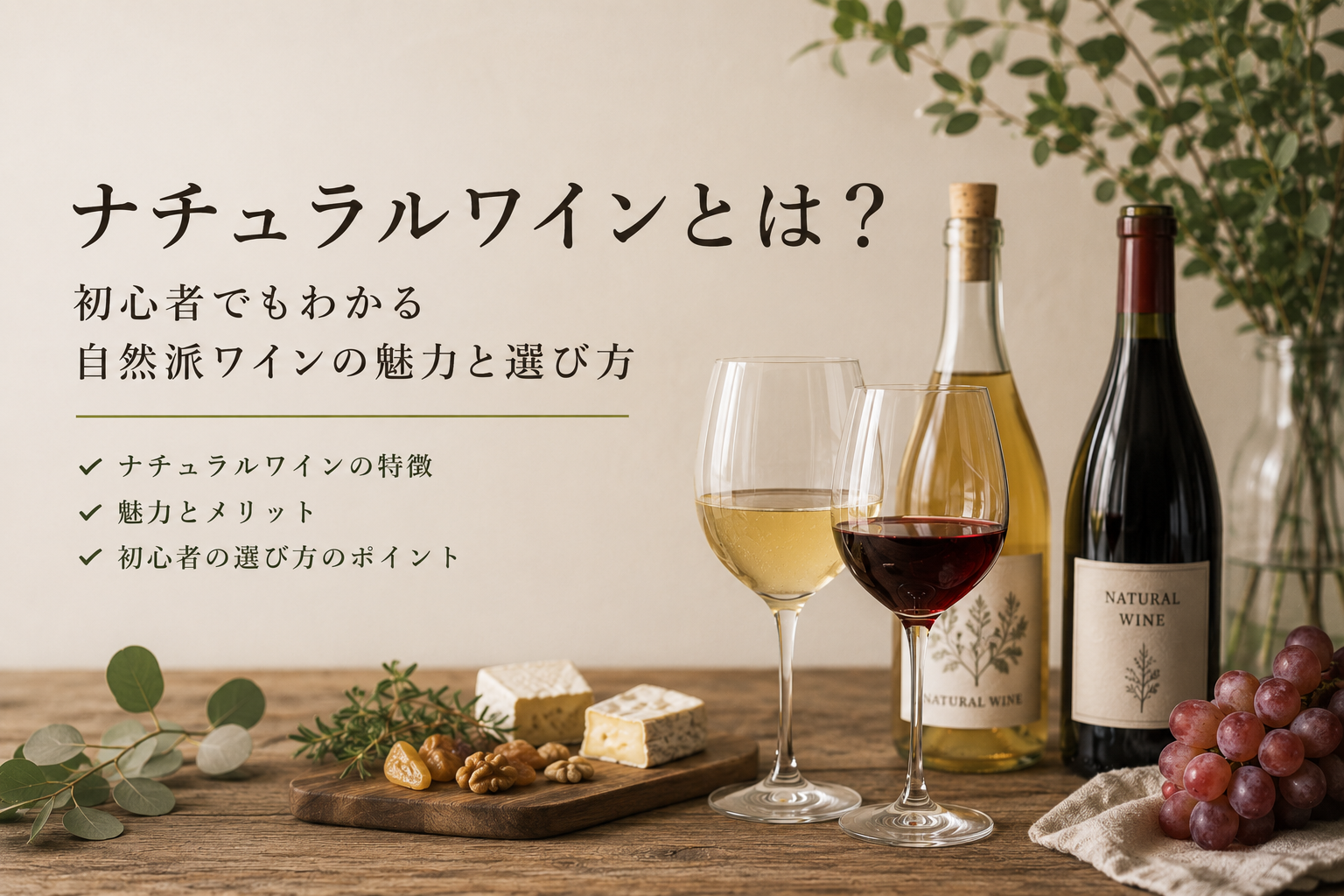 ナチュラルワインとは？初心者でもわかる自然派ワインの魅力と選び方