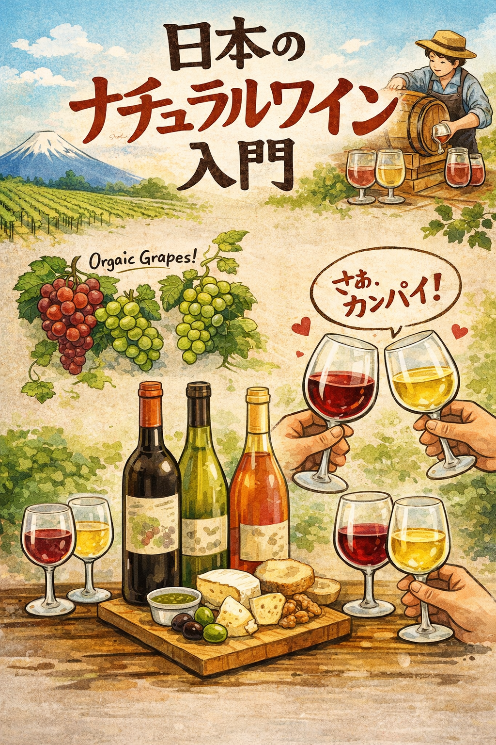日本のナチュラルワイン入門｜選び方・造り方・香り・温度・和食ペアリング完全ガイド
