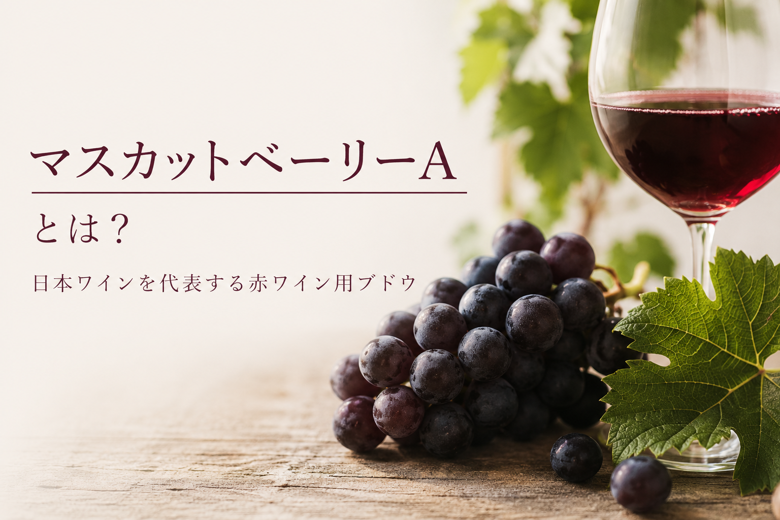 マスカットベーリーA（Muscat Bailey A）とは？日本ワインを代表する赤ワイン用ブドウ