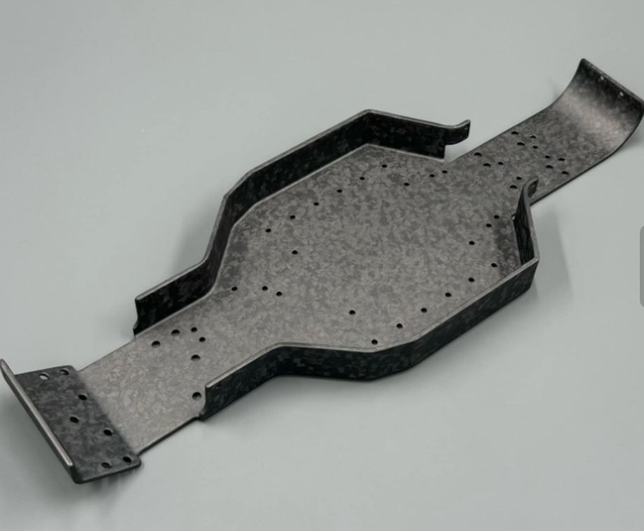 アソシRC10/RC104WD用カーボンバスタブシャーシ(Forged)