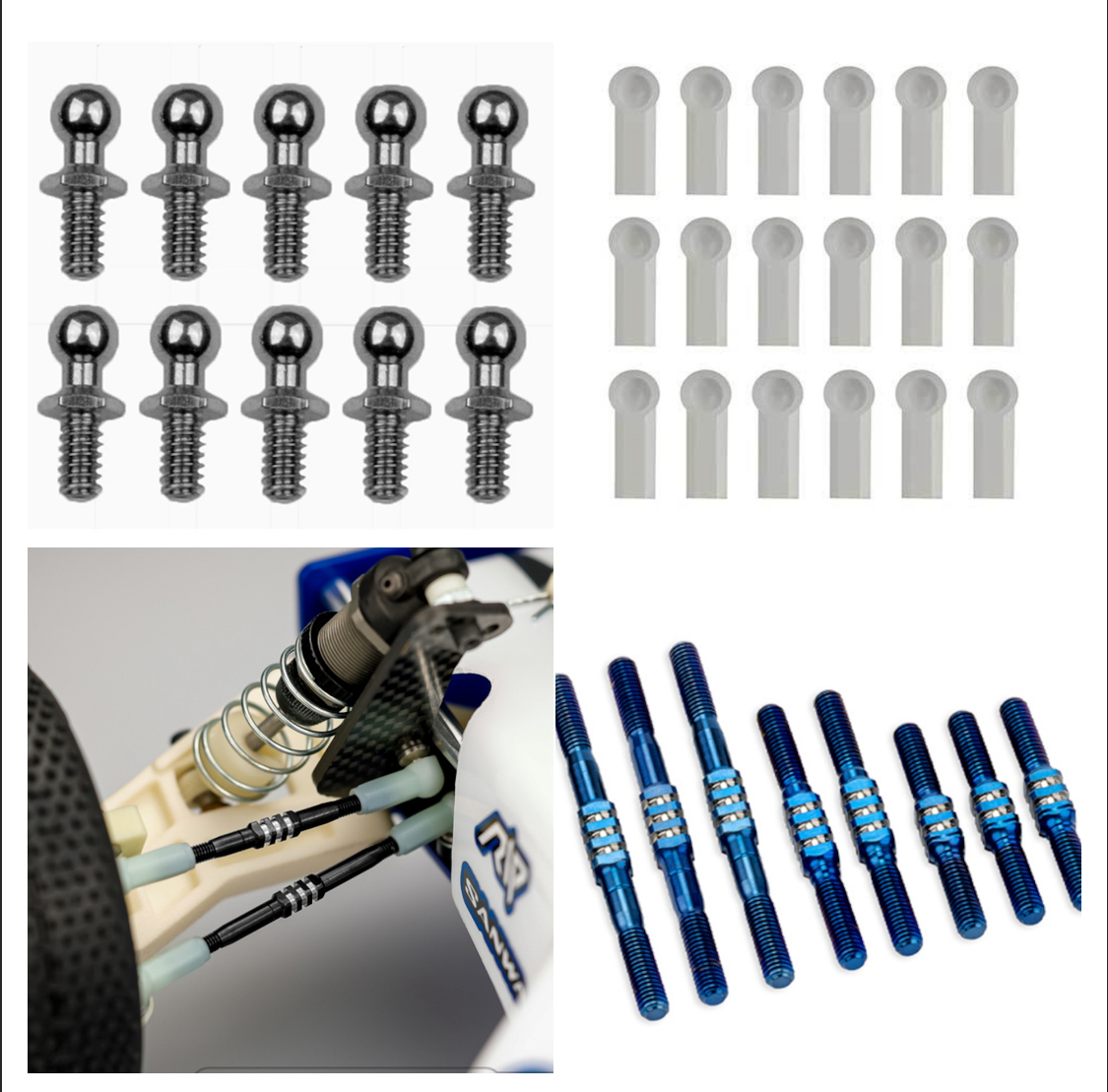 RC10クラシック　ボールカップとターンバックル