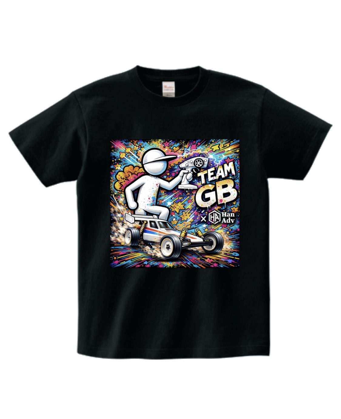 Team GB× Handicap Adventures コラボTシャツブラック S/M/L/XL