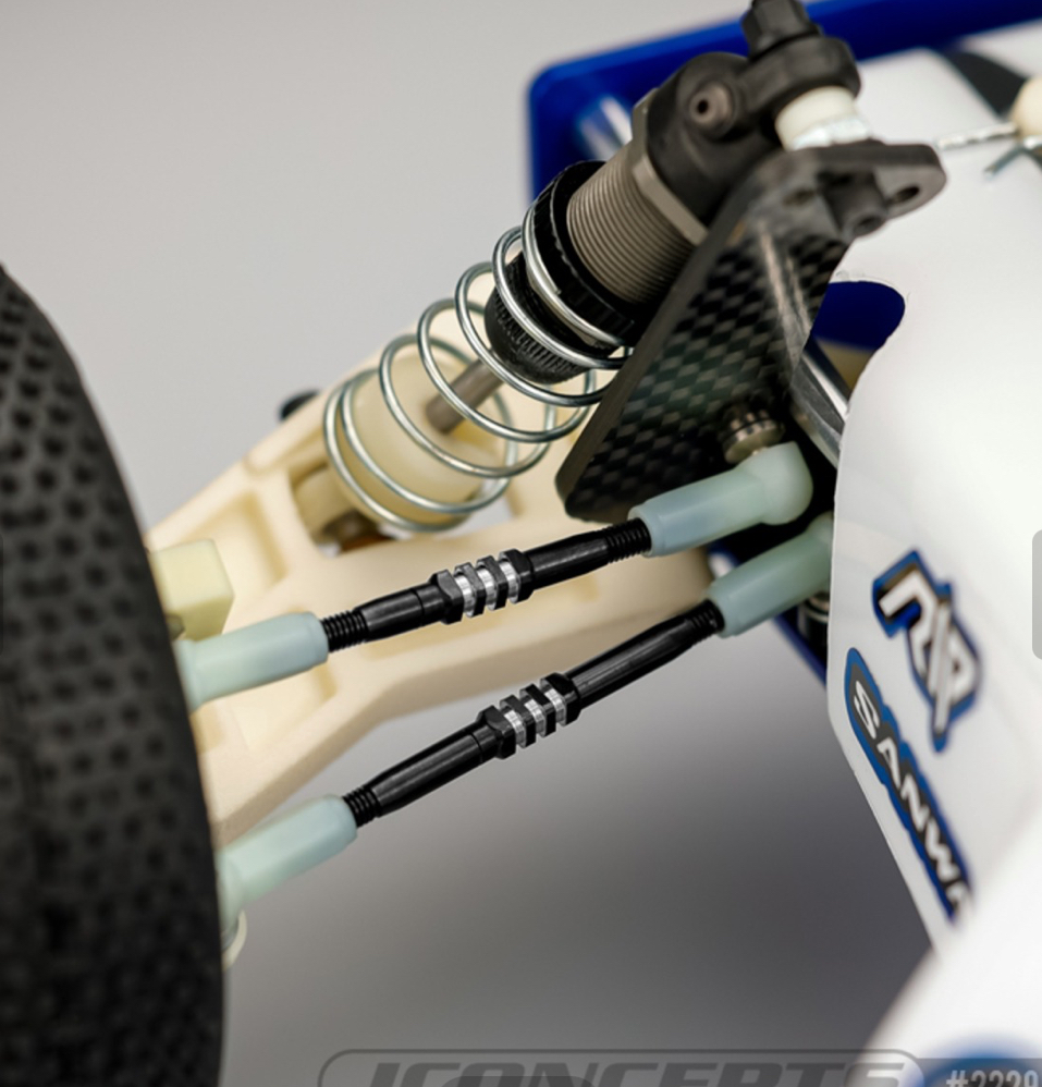 在庫あり！RC10チームカー用チタン製フィンターンバックルセット・ブラック