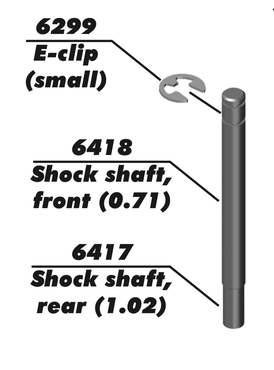 FT ショックシャフト・ゴールド RC10クラシック