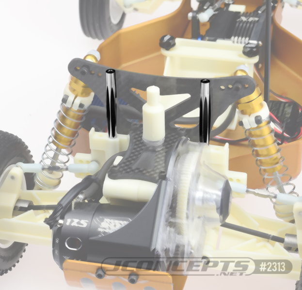 RC10クラシックオプション　ダイヤモンドウィングチューブ・ブラック