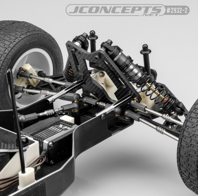 RC10Tオプション　ダイヤモンドノーズブレースチューブ・ブラック【RC10T】