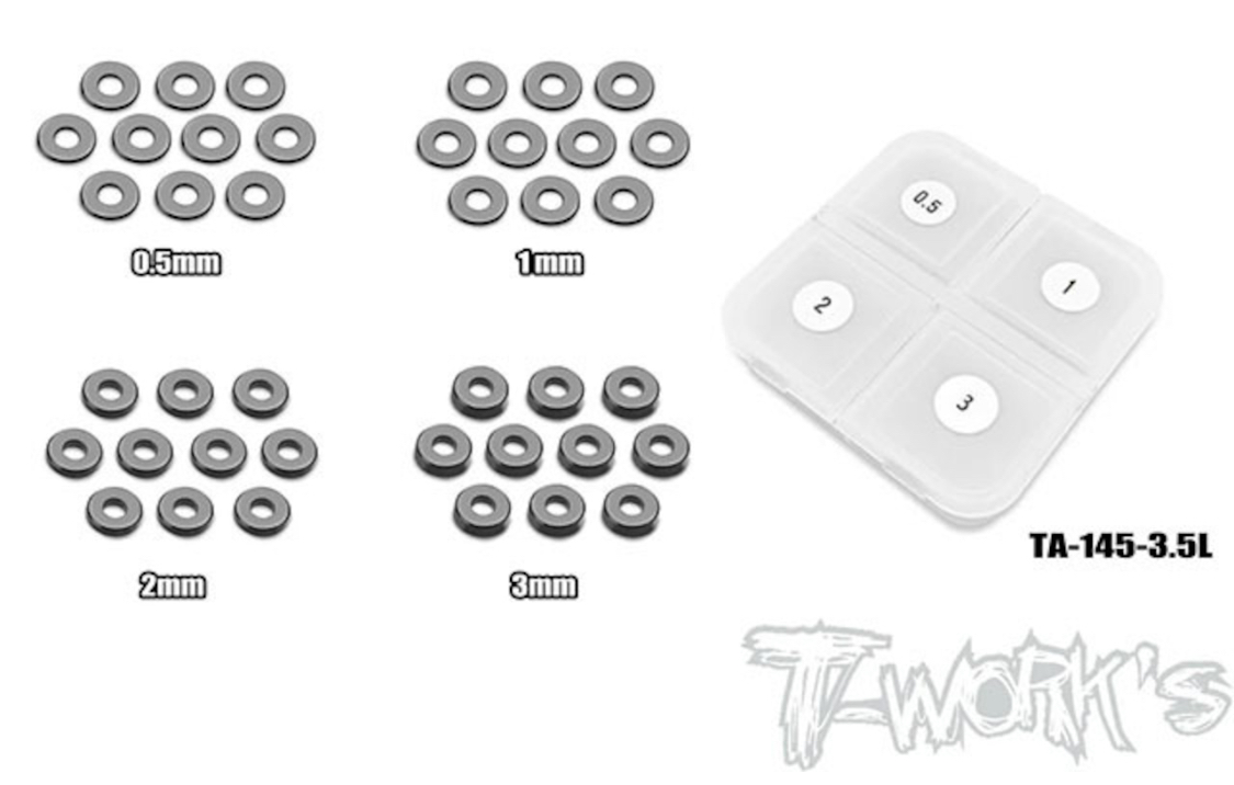 3.5mmヒンジピンシャフト用シム各種