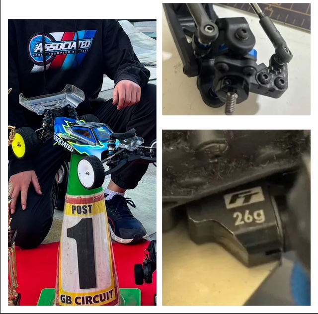 オープン2WDで優勝したB7ヒロキ選手が投入していたオプションパーツ