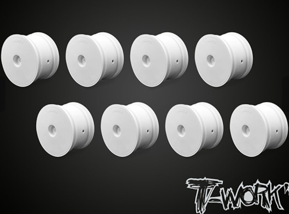 T-Work's TLRリヤホイール・ホワイト 【TLR 22/22-4・8ケ入】