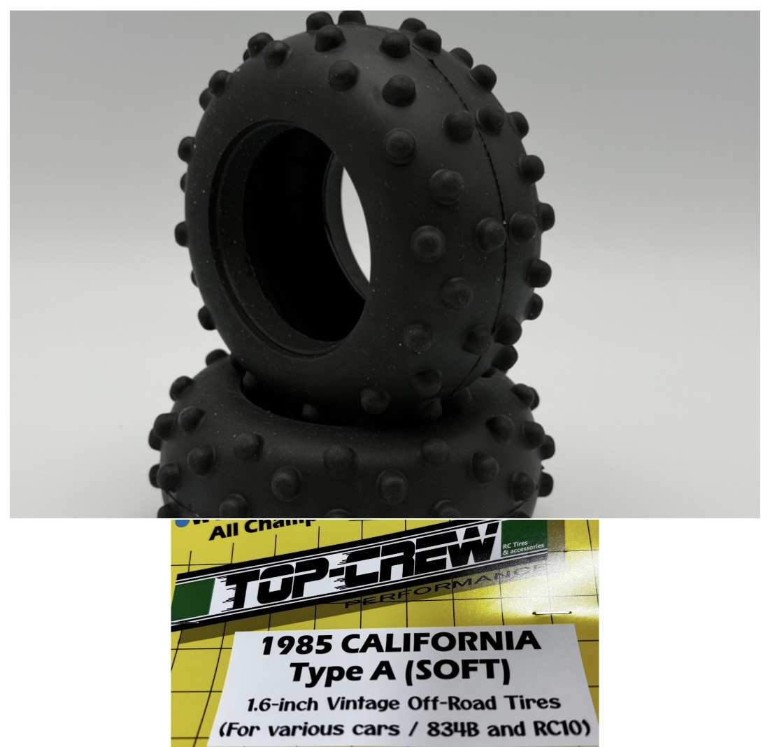 トップクルー　RC10クラシックカルフォルニアタイプA・Bタイヤ