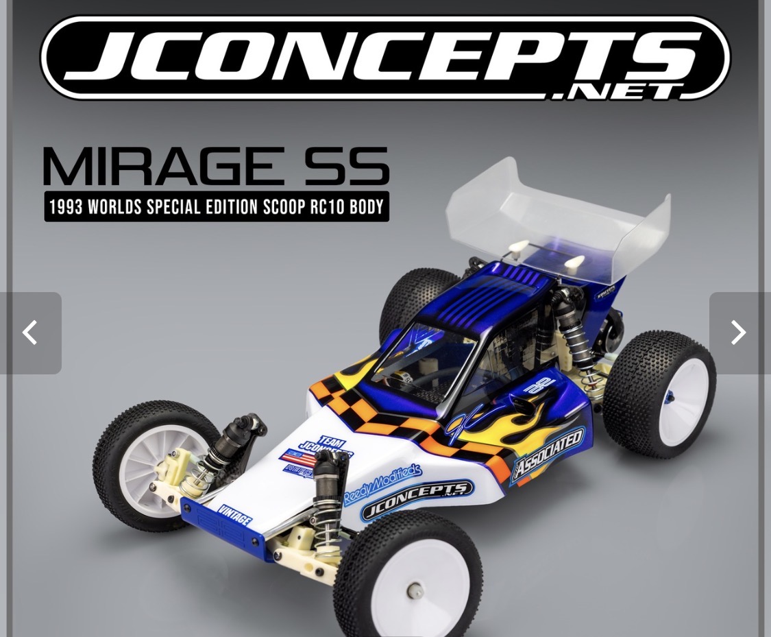 JC-0612 Mirage SS 1993 Worlds RC10ボディー入荷！