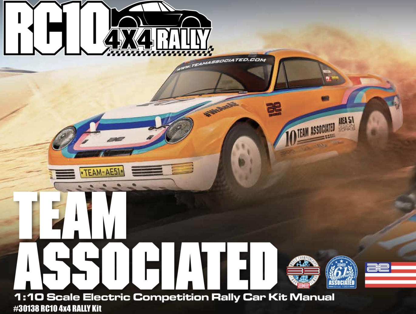 アソシラリーボディセット・クリア【RC10 4x4 Rally】