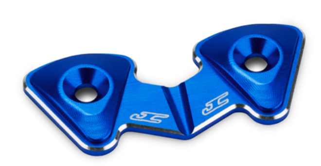 Jconcepts アソシB7用アルミ製ワンピースリヤウイングボタン【ブルー】