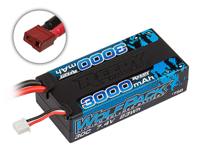 RE758　REEDY WOLFパックLiPo 3000mAh 30C 7.4V