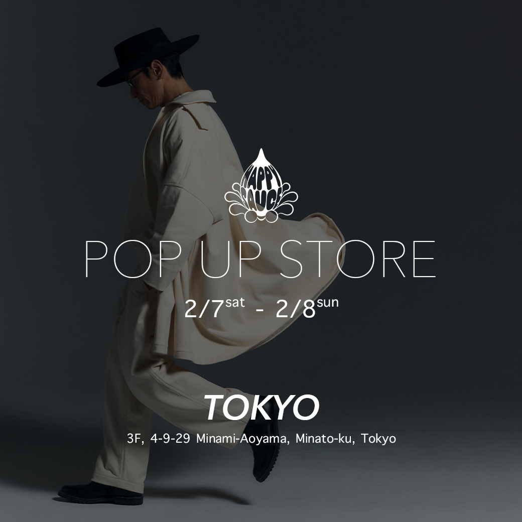 伊勢谷友介によるブランド「Happy Sauce」東京POP UP開催のお知らせ