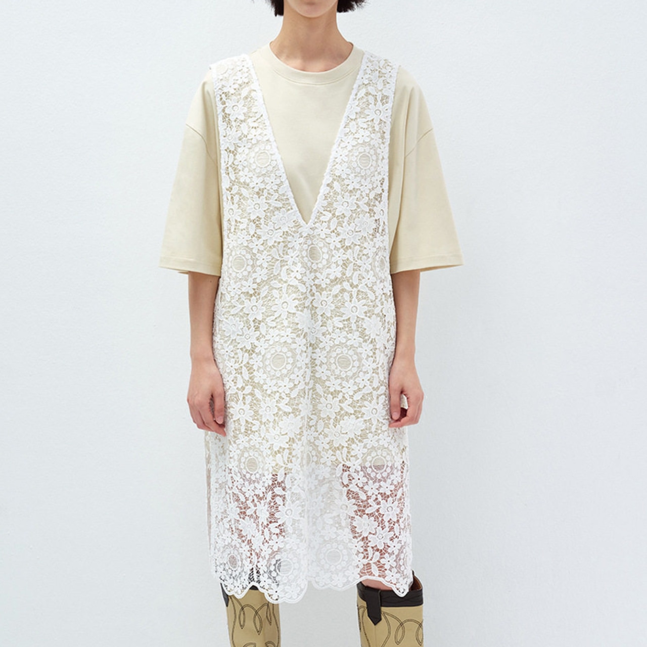 【CORDINATE】『レースをラフに着る』大人の抜け感レイヤードコーデ