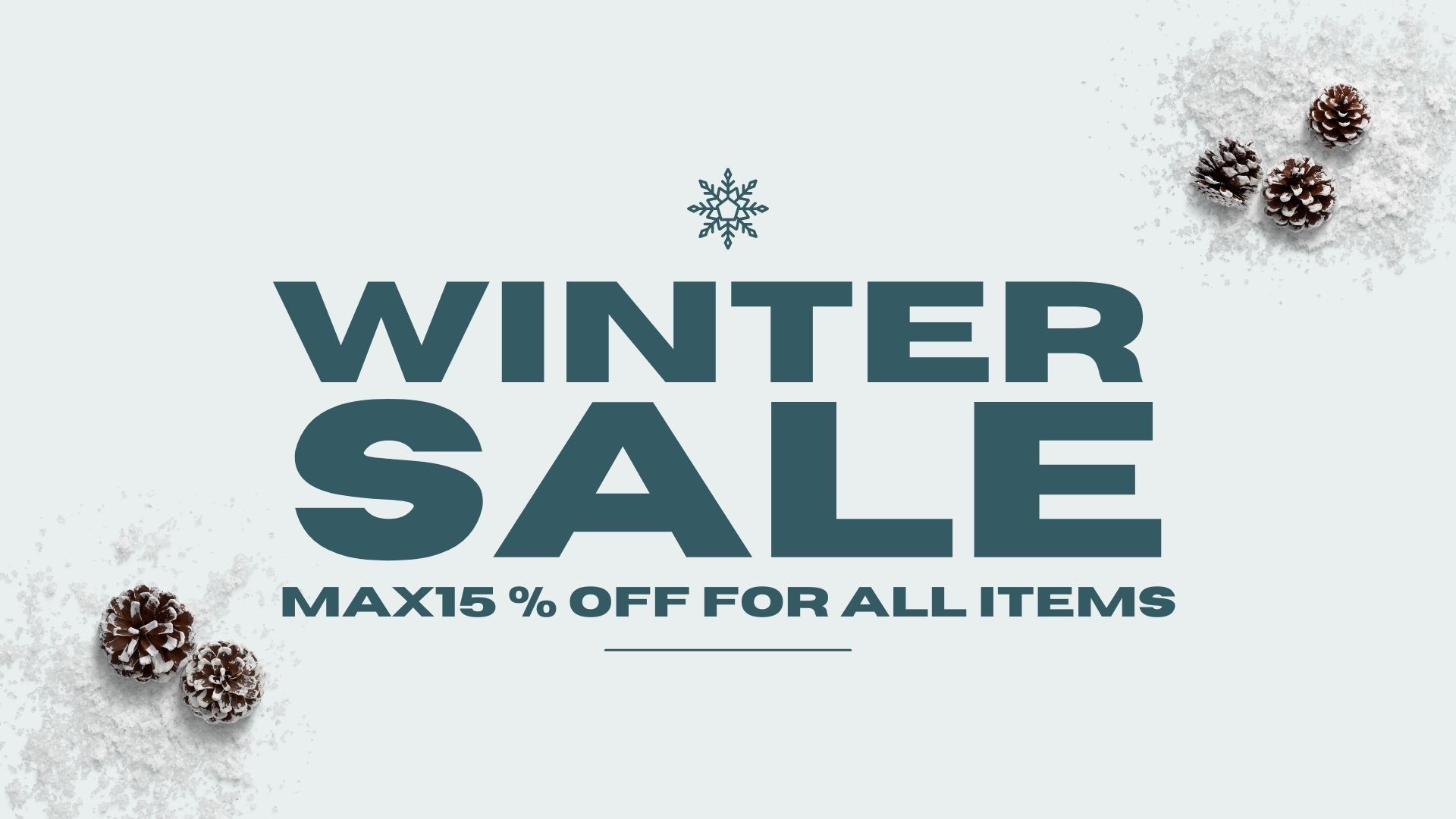 12.15までのwinter sale!MAX15%OFFになります。