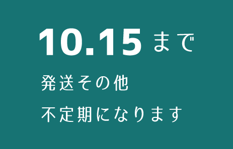 10.15までの諸々調整について
