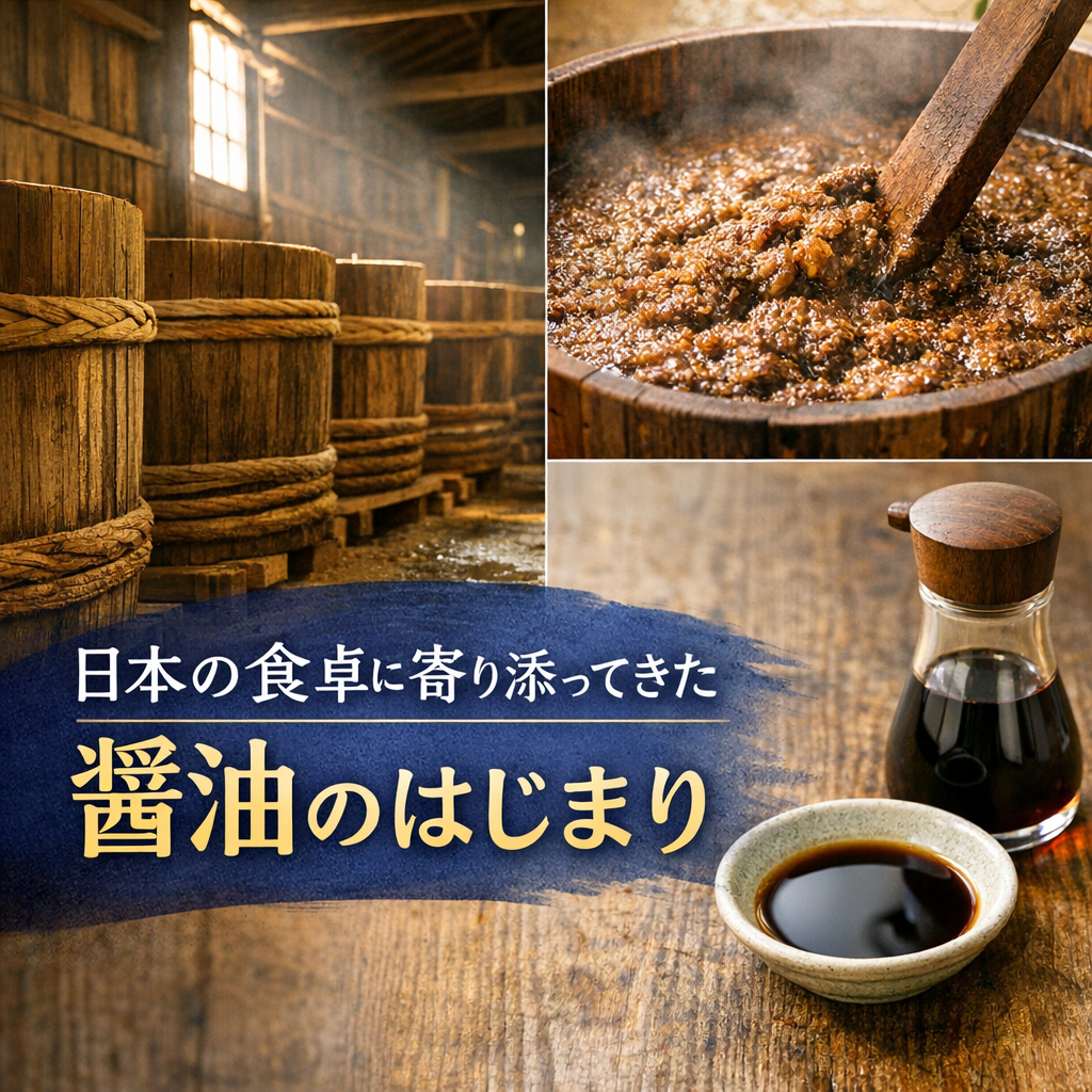 醤油の歴史｜日本の食卓に欠かせない調味料はどこから来たの？