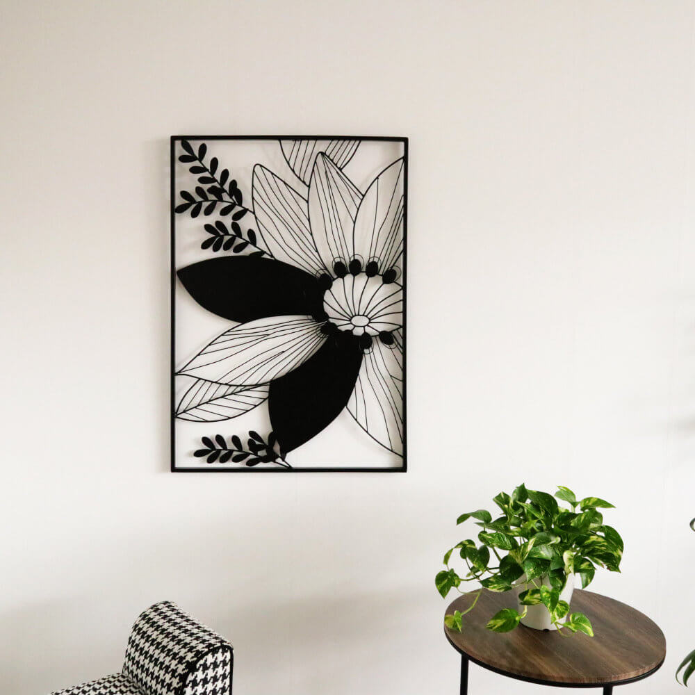 【リビング 壁飾り 飾り方】ソファ上に“一点”でまとまる|北欧インテリアの配置のコツ