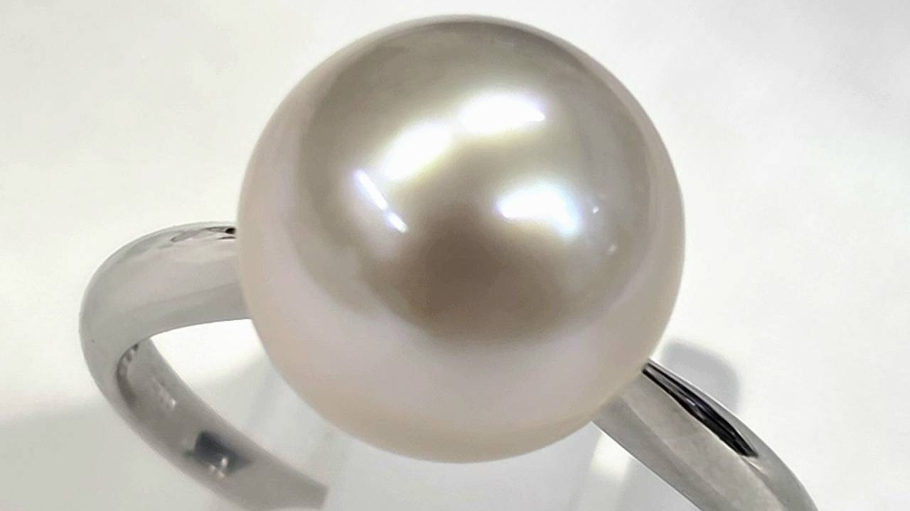 アコヤ最大級10mmのシンプルデザインリング