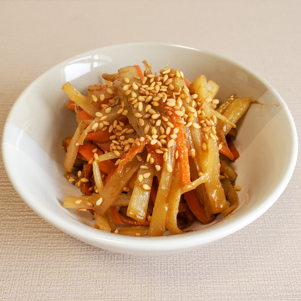 砂糖不使用！甘酒しょうゆで引き出す、きんぴらの甘味とコク