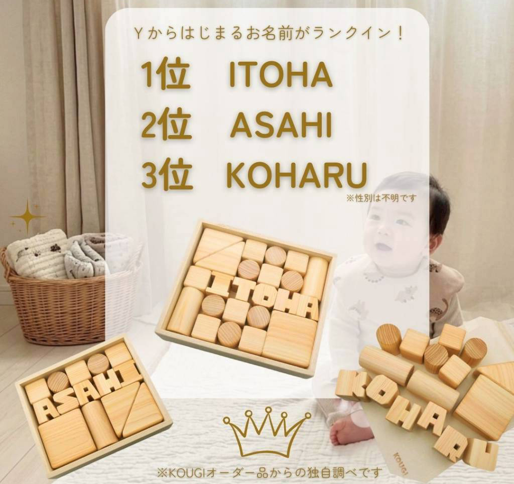 👑2月の人気おなまえランキングTop3