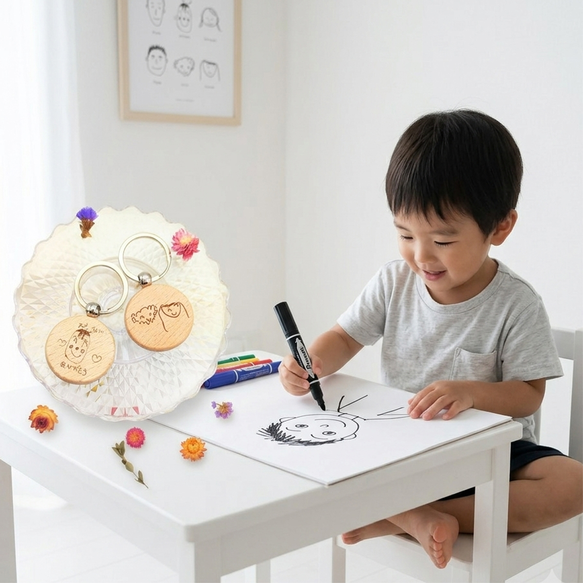 【😊父の日】似顔絵が作品に！