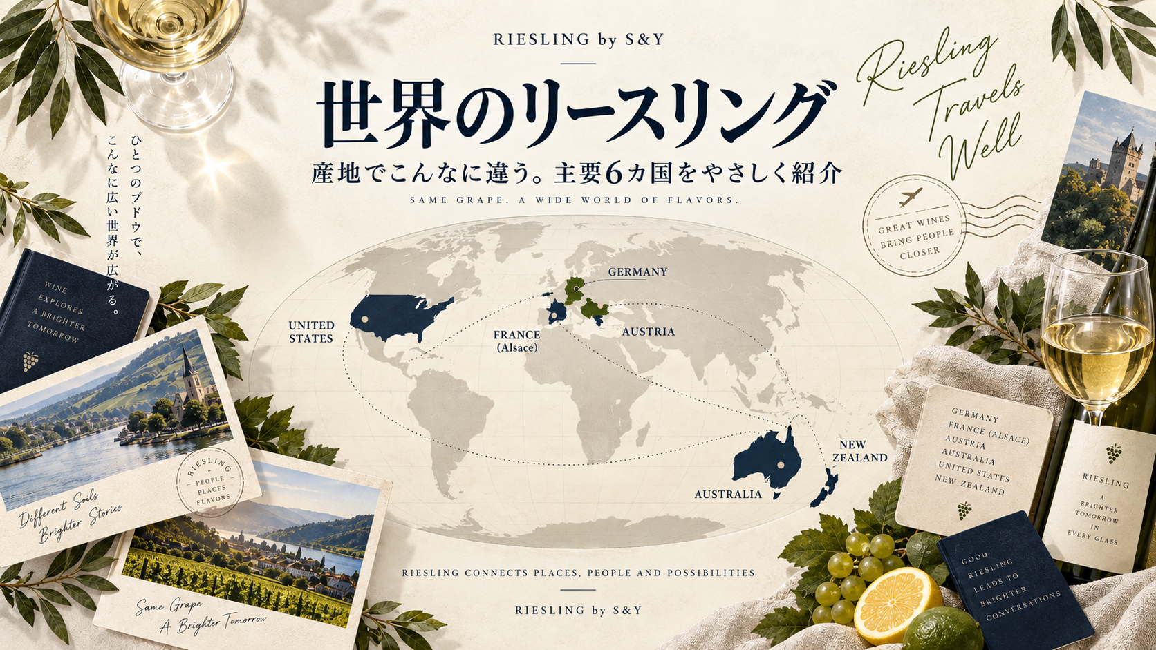 世界のリースリング|産地でこんなに違う。主要産地をやさしく紹介