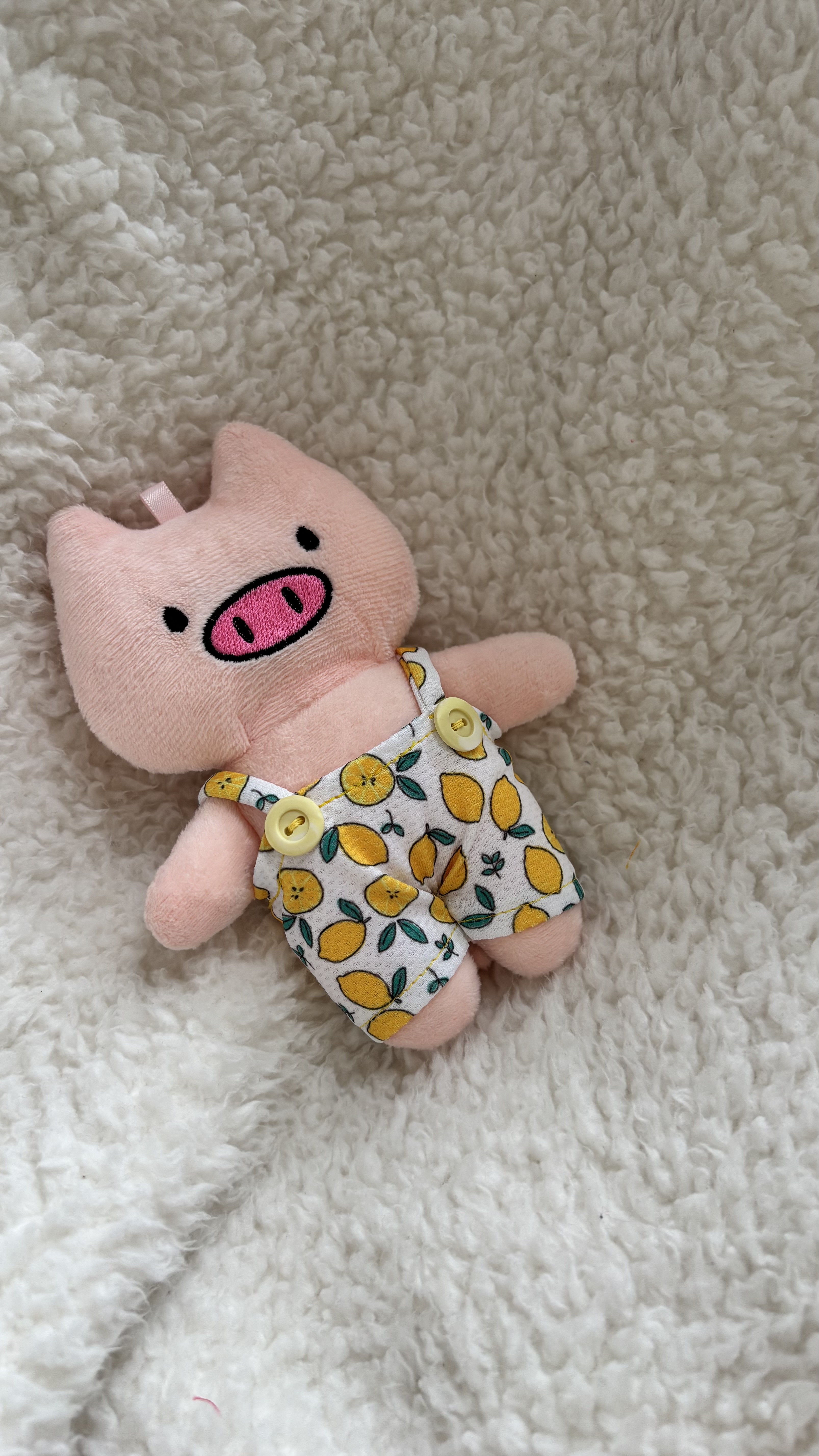 レモン柄の生地で…