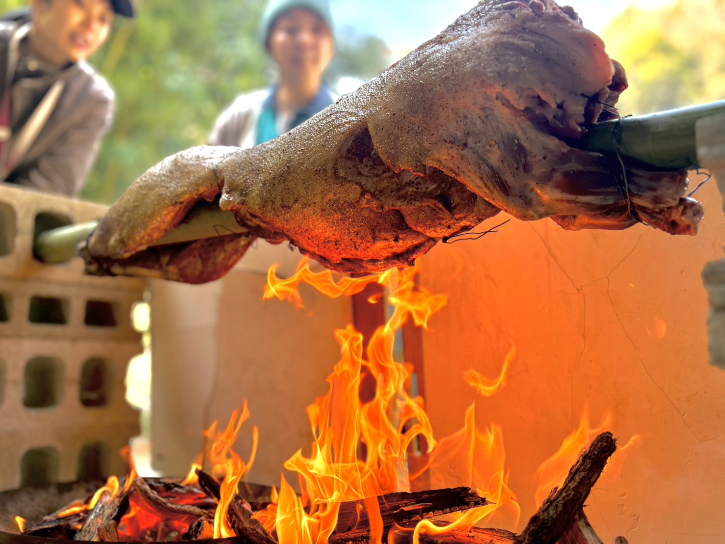 サウナの日に、猪を丸焼きしてきました！