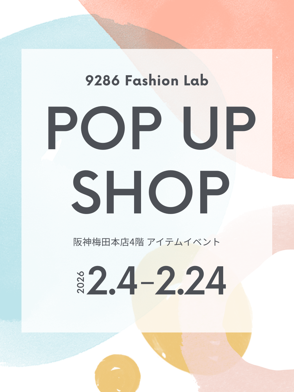 9286 Fashion Lab POP-UP SHOP OPEN