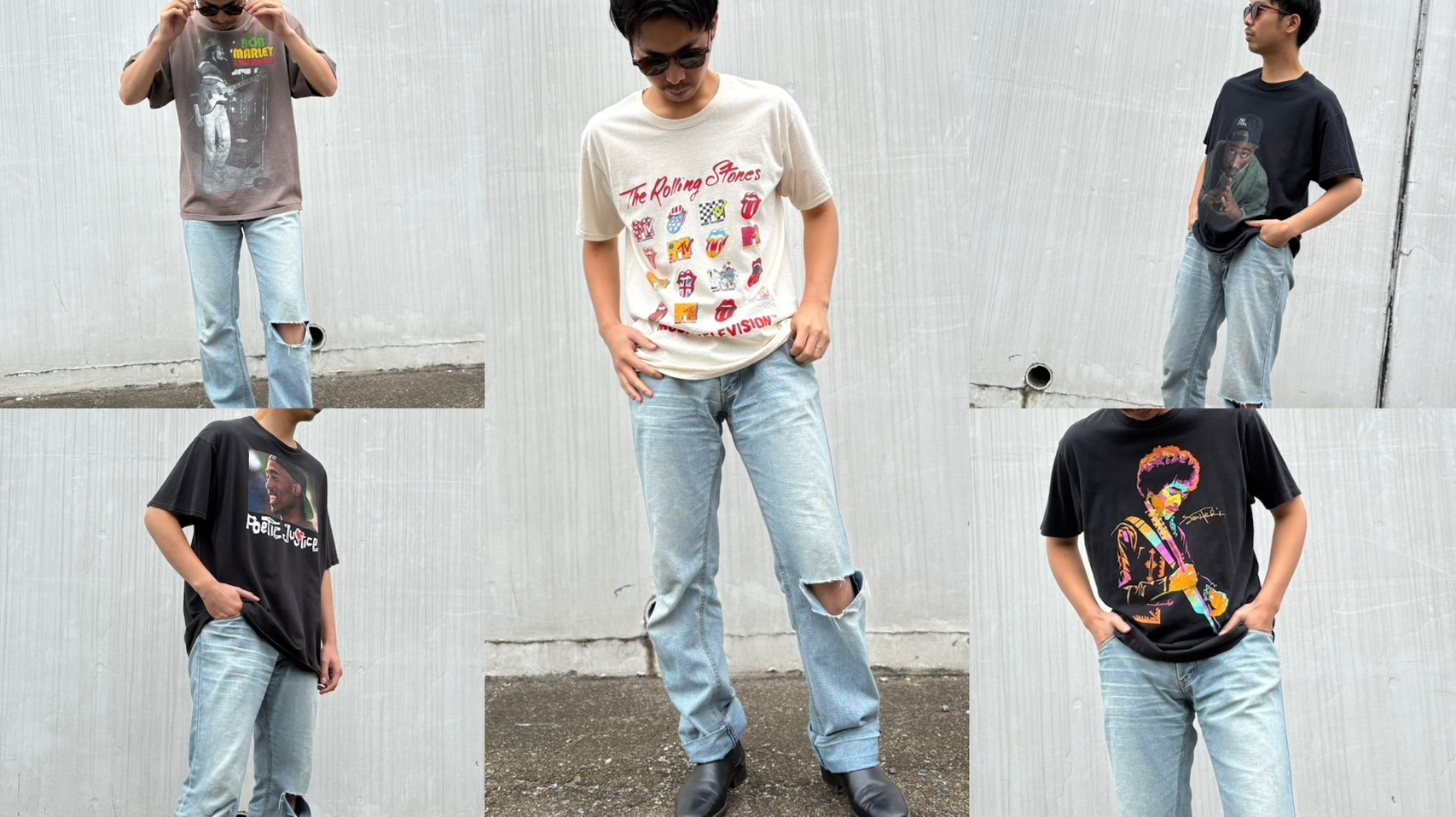 この5枚で間違いなし。デニムに最強なバンドTシャツ特集