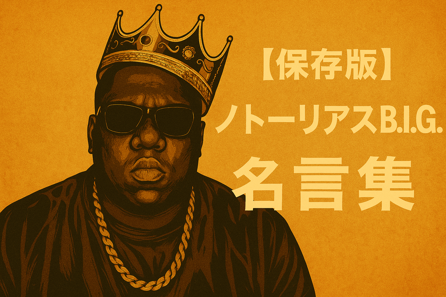 【保存版】ノトーリアスB.I.G. 名言集｜人間性が伝わる日本語訳と解説