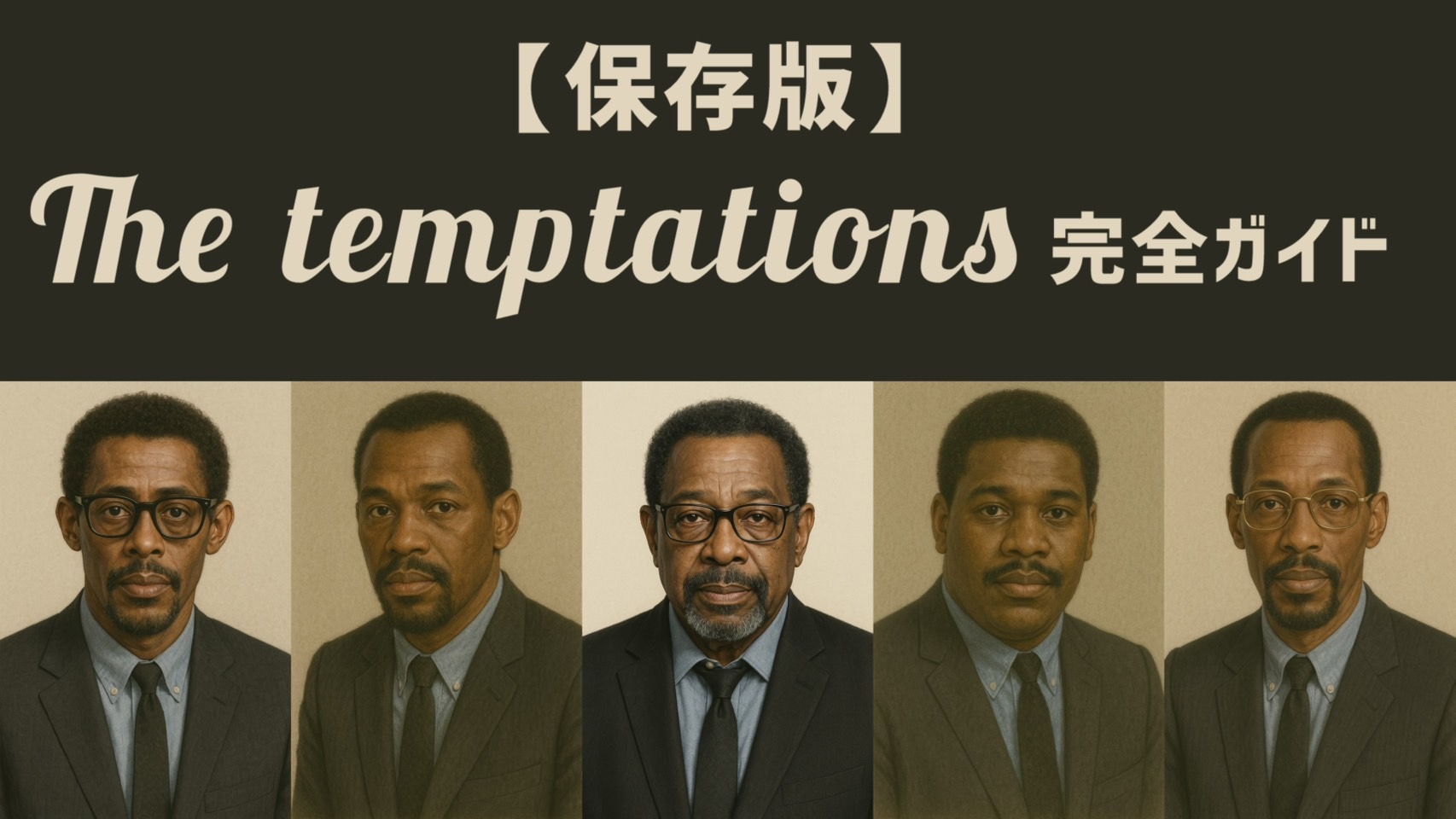 The Temptations入門|メンバー・名曲・モータウン黄金期の裏側まで完全ガイド