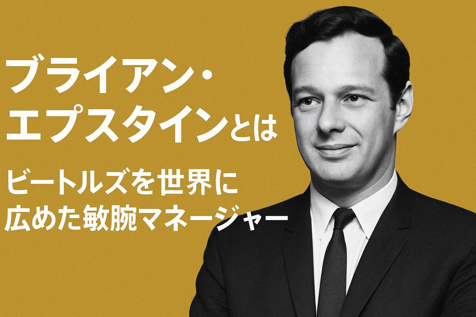 【保存版】ブライアン・エプスタインとは？ビートルズを世界に広めた敏腕マネージャー