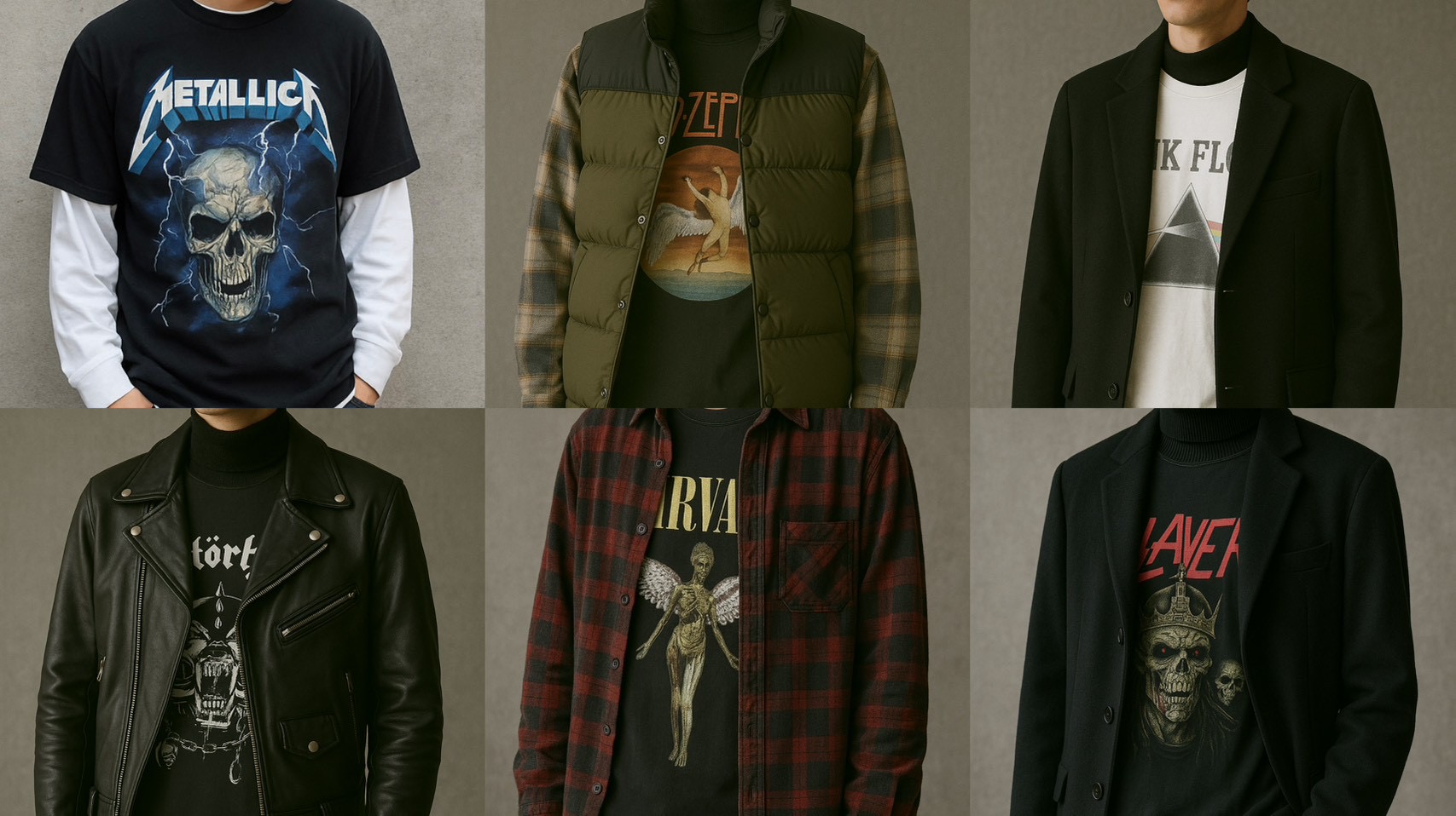 【保存版】バンドTシャツ 冬コーデ大全|重ね着・インテリア・古着の楽しみ方