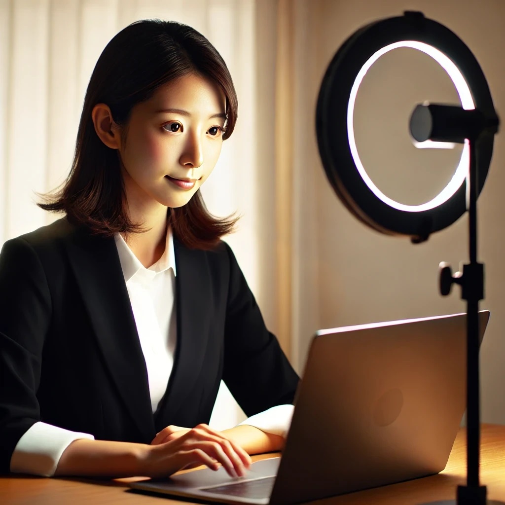 オンライン面接で成功するために！明かりの重要性とは？
