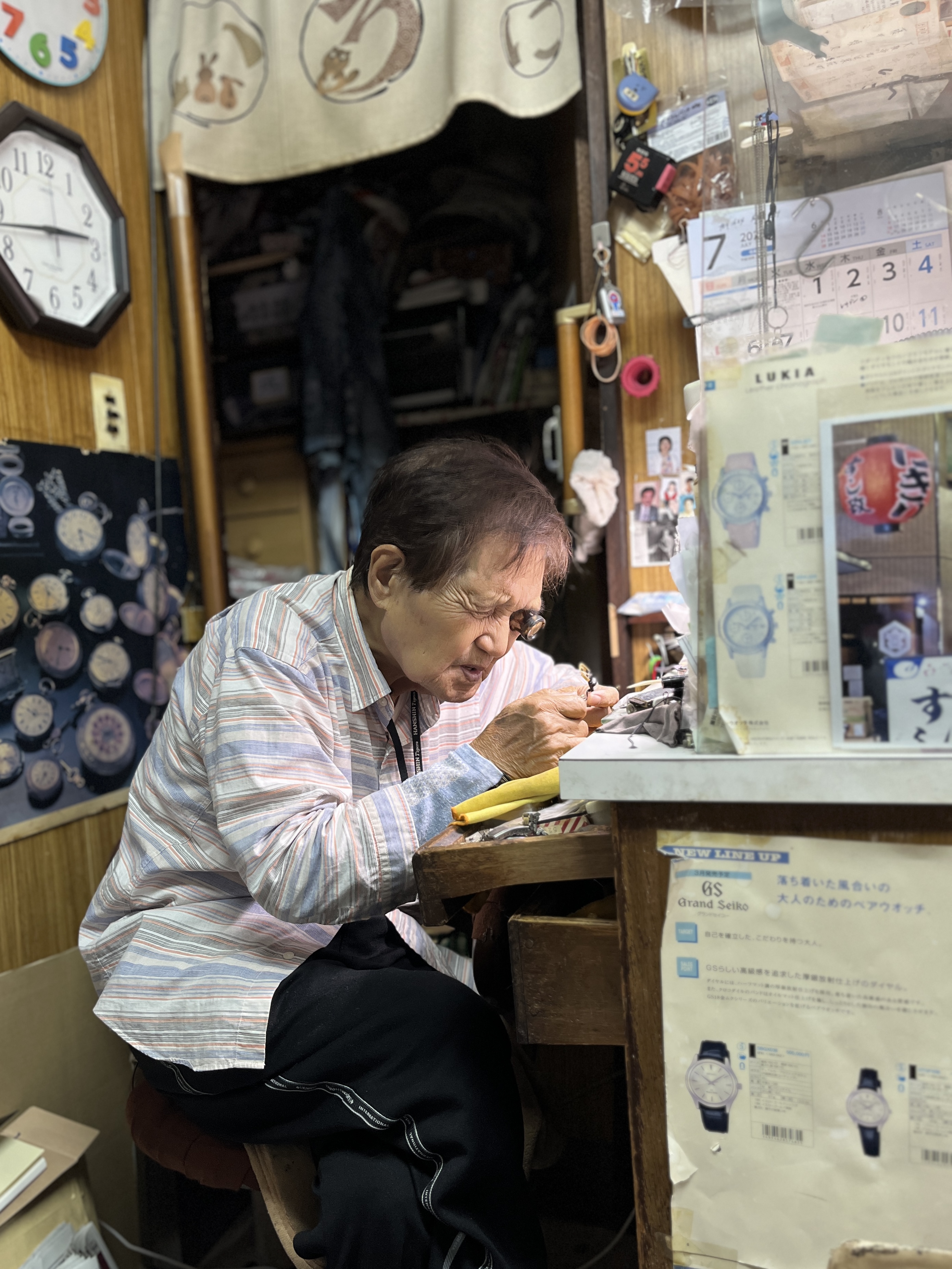 vintage watch,「中身」を見てもらいました