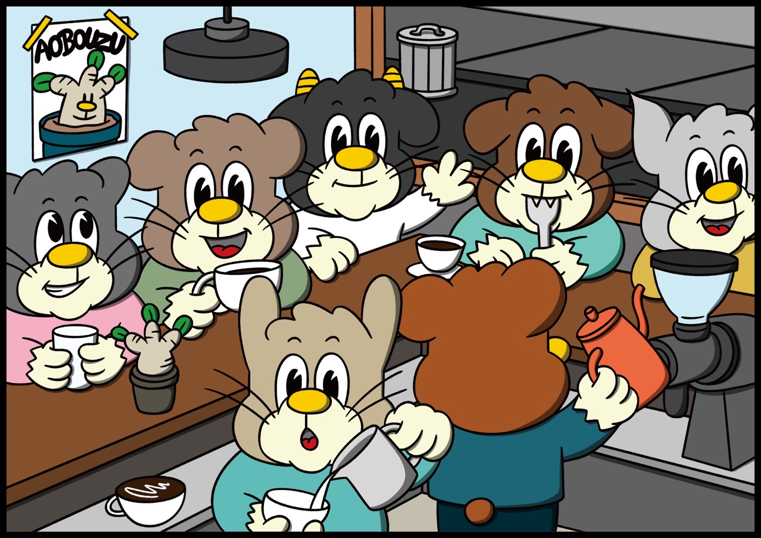 マシューマローとのコラボポスター"coffee break"を5/25 20時オンラインストアにて！
