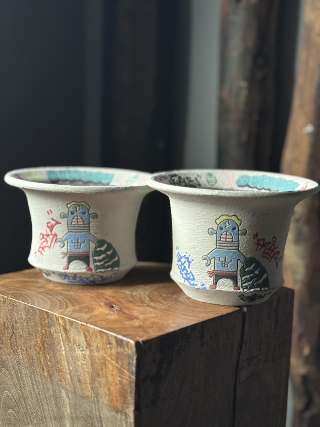 【本日20時】阿萬氏の作品をリリースします【全てが一点モノのアート作品】鉢/マグ/フィギュア/だるま