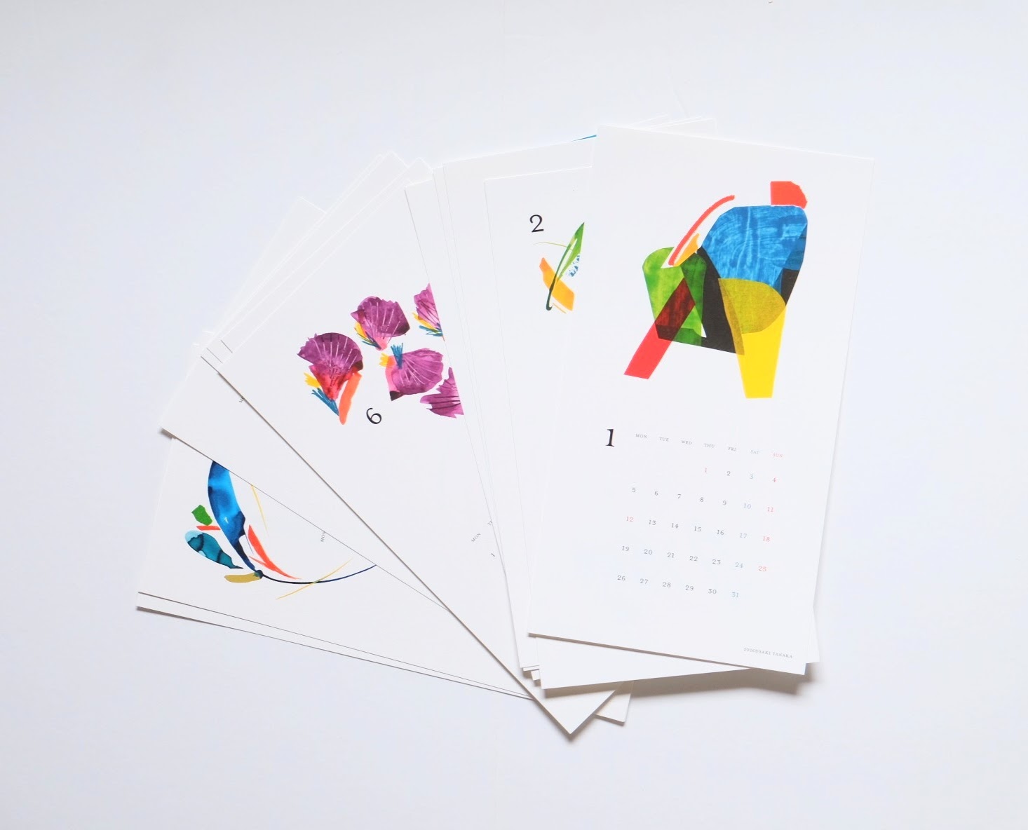 インテリアに馴染むアート 2026 CALENDARをリリース【SAKI TANAKA】