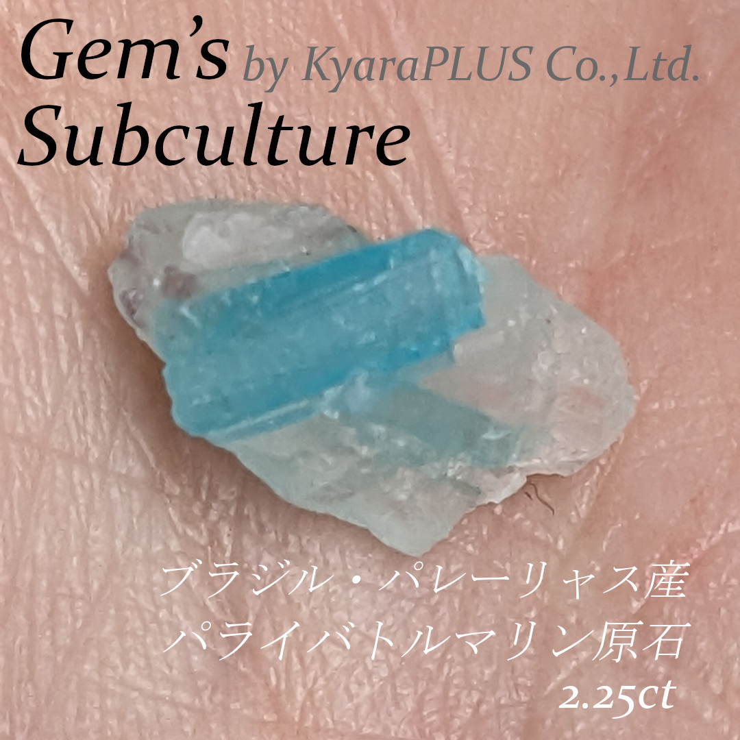 母岩に優しく抱かれたままのトルマリン原石