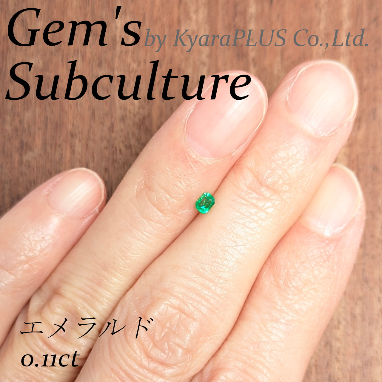 決して大粒ではないながら、不思議と確かな存在感を放つエメラルド